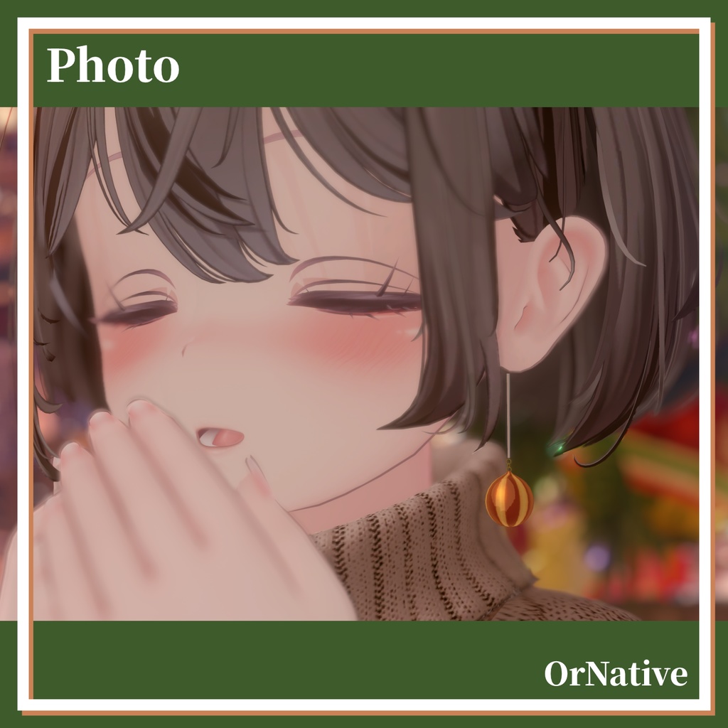 【3Dモデル】OrNative/MA対応イヤリング【複数アバター対応】