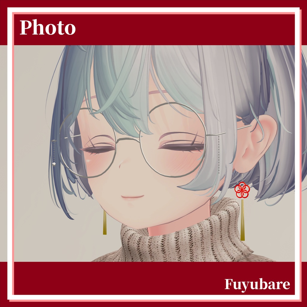 【複数アバター対応】冬晴 -Fuyubare-/MA対応イヤリング【MA対応】