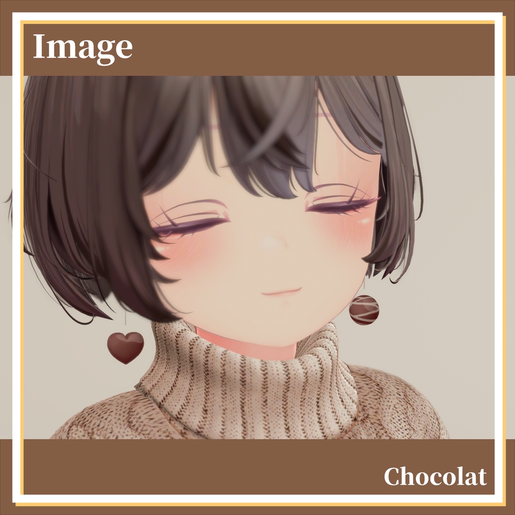 【複数アバター対応】Chocolat/掴んで食べられるチョコレートアクセサリー【MA対応】
