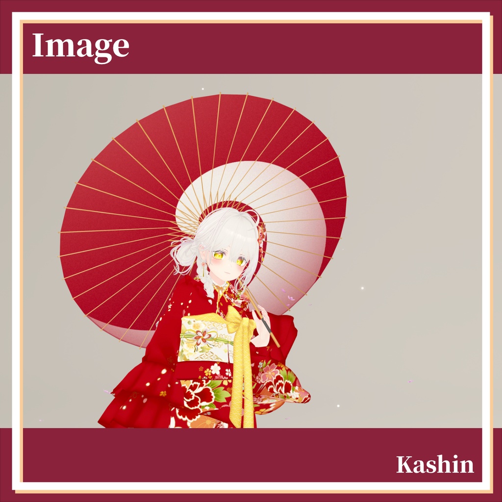 【VRC想定】花信 -Kashin-/パーティクル付き和傘