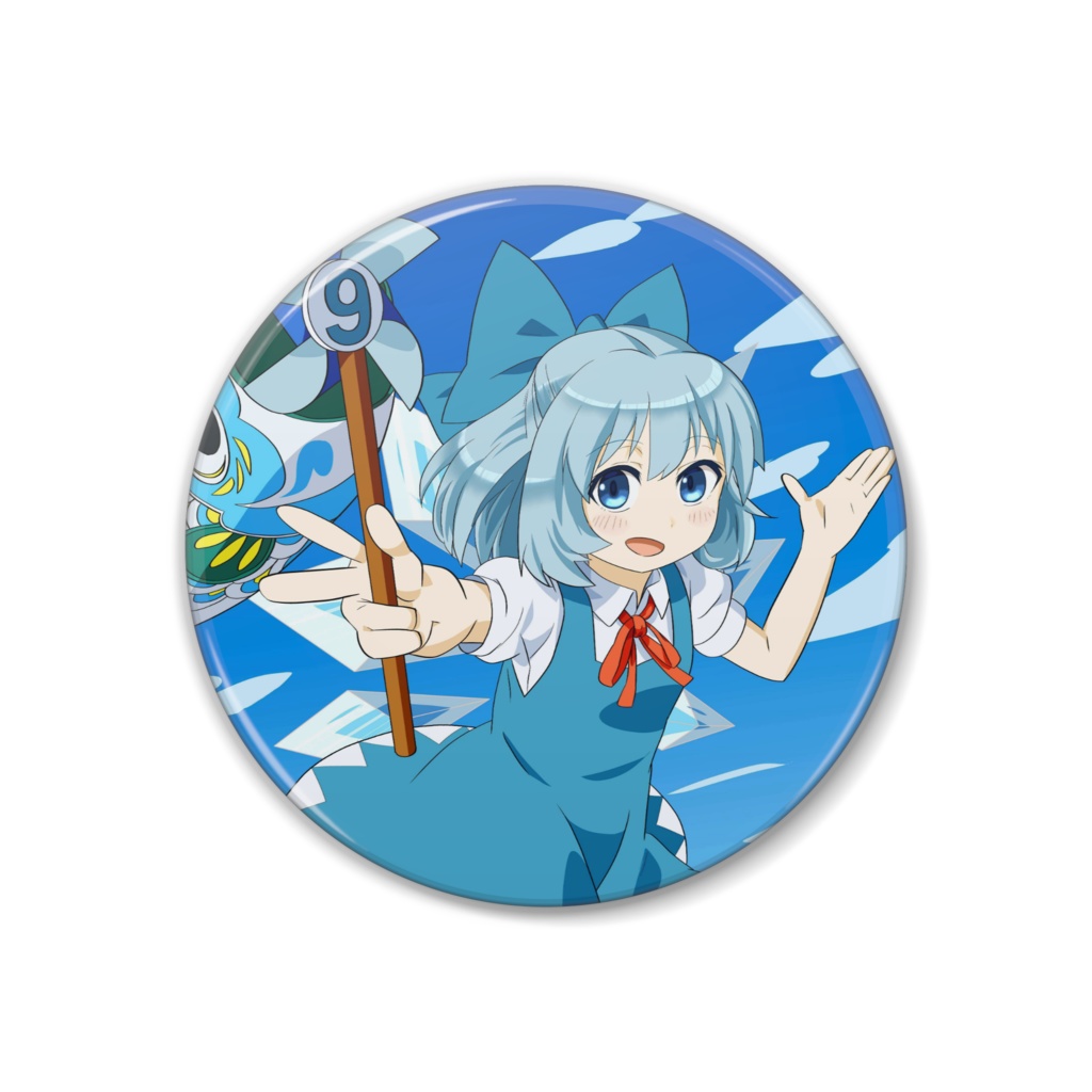 東方project チルノ 缶バッジ