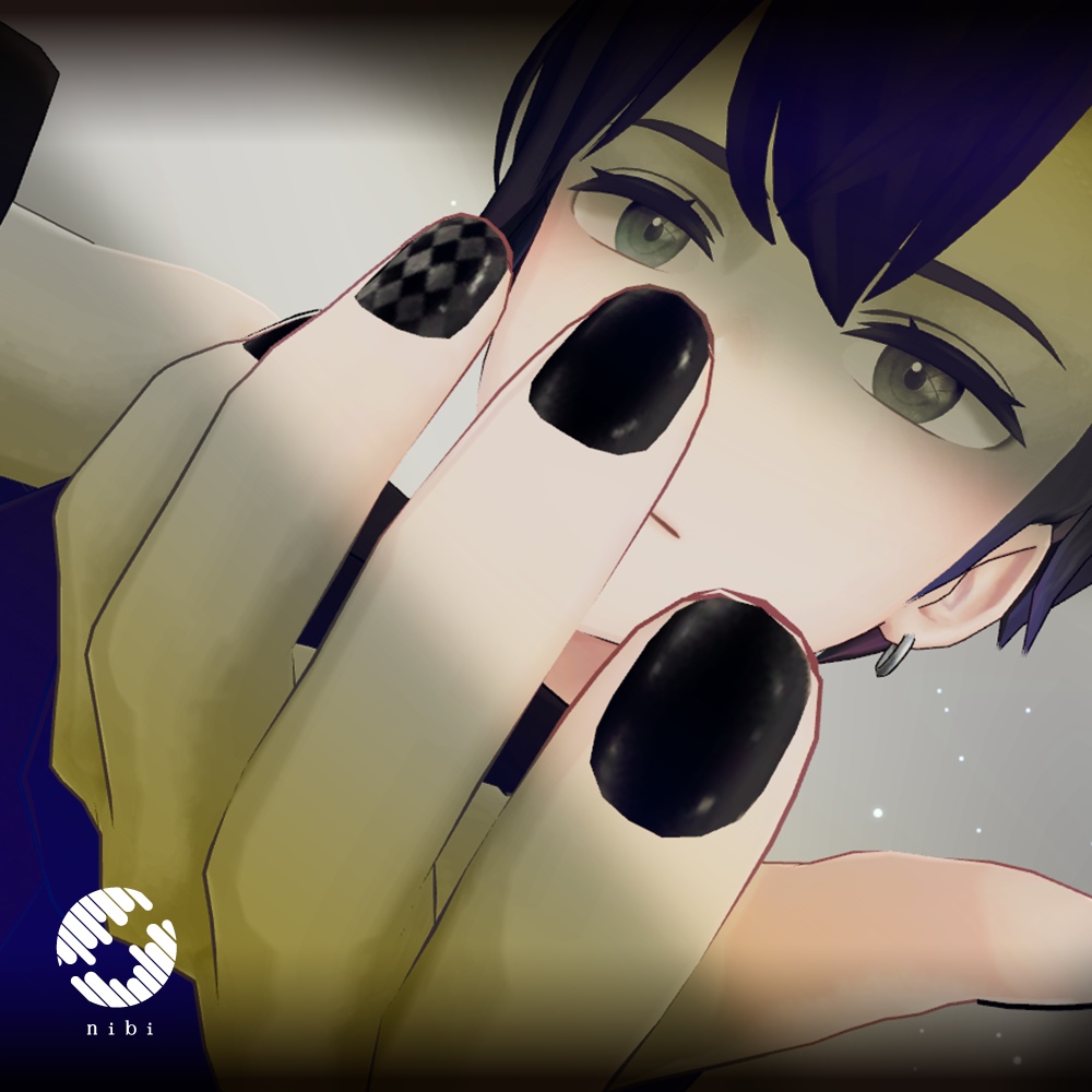 〈杏里専用〉ネイル6種セット『BLACK WHITE』