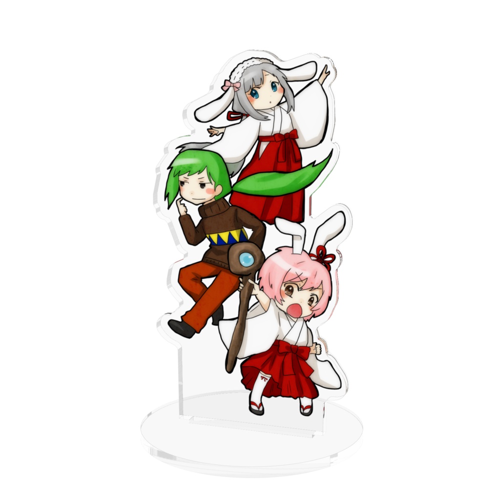 うーさんとズーミー擬人化アクリルフィギュア