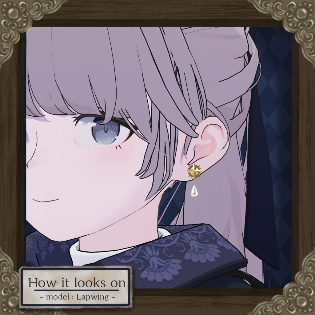 【VRC想定・無料】星雫の耳飾り -Stardrop Earrings-