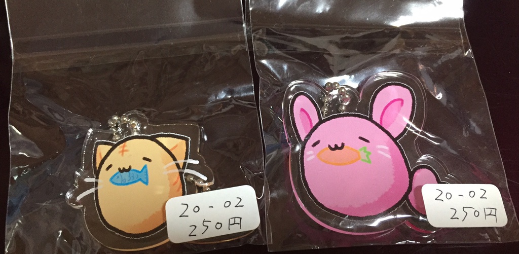 アクリルキーホルダー　(うさぎ)