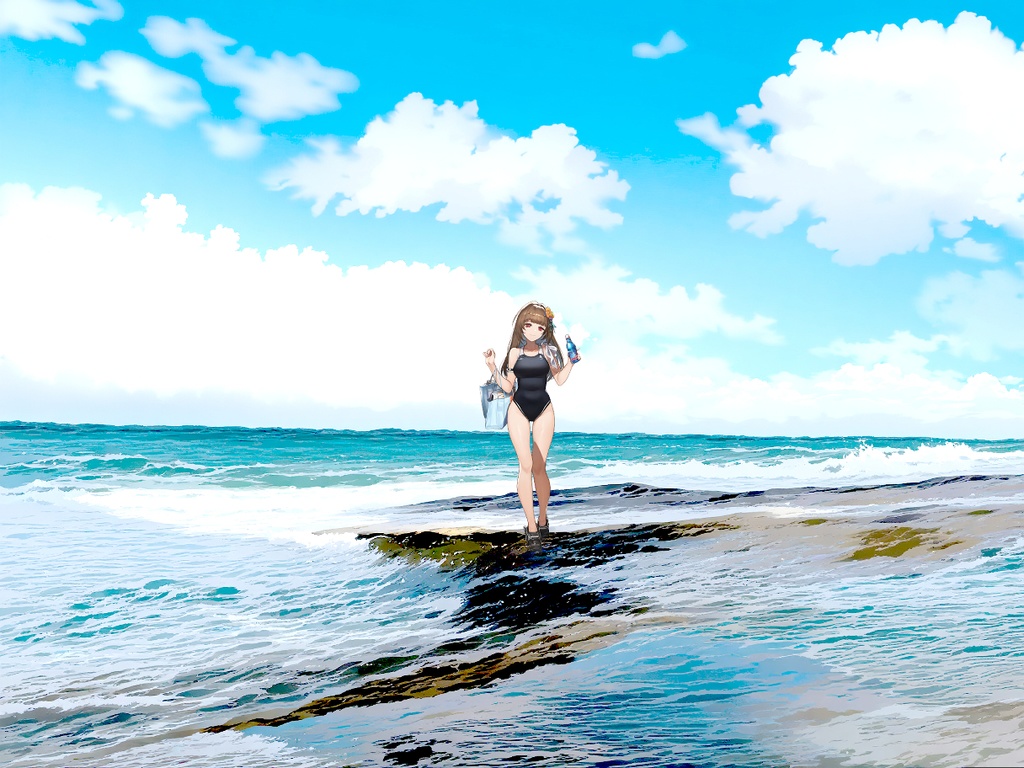 特創最前線!クリエイター専用シンセカイマテリアルフロントシリーズ 違いを生み出す背景素材集「海の向こうの街」