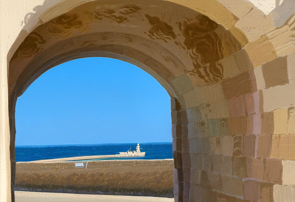 【無料!街の背景】クリエイター専用!違いを生み出す背景素材集「海の向こうの街」FREEサンプル 街編