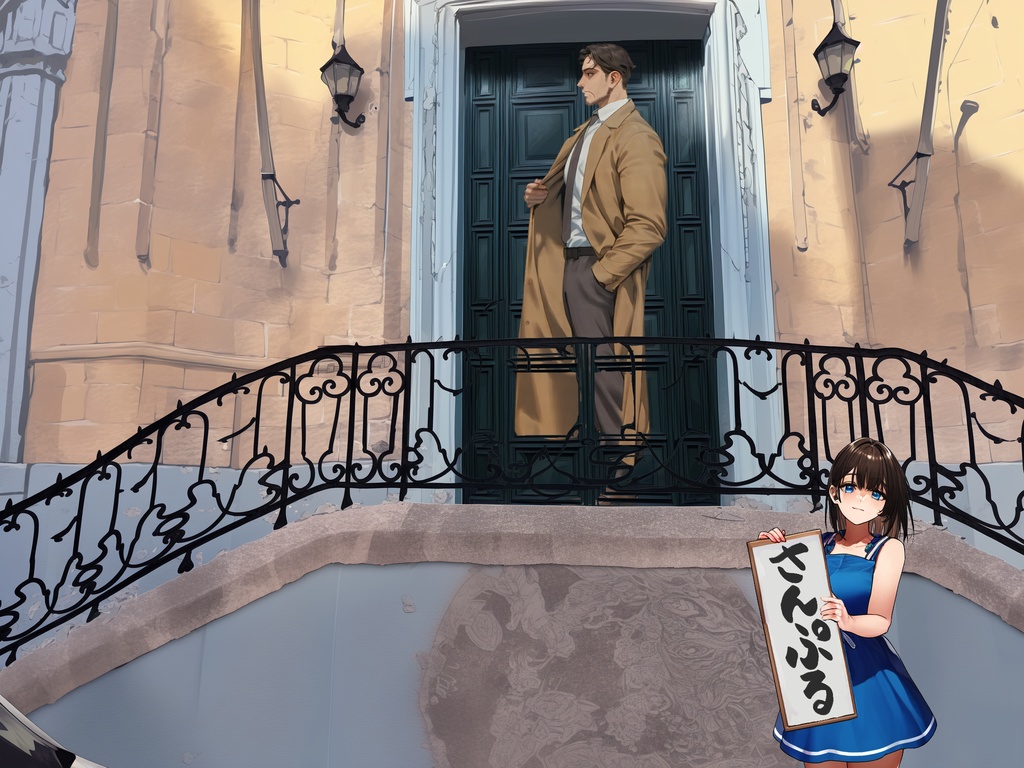 【無料!街の背景】クリエイター専用!違いを生み出す背景素材集「海の向こうの街」FREEサンプル 街編