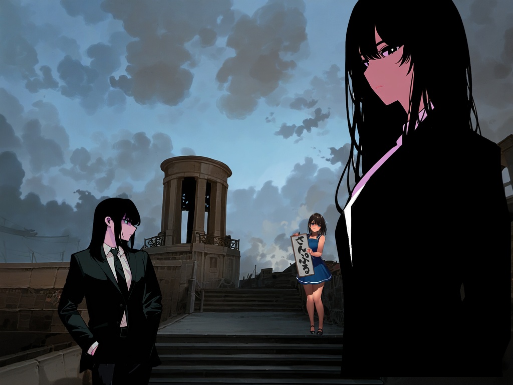 【無料!街の背景】クリエイター専用!違いを生み出す背景素材集「海の向こうの街」FREEサンプル 街編