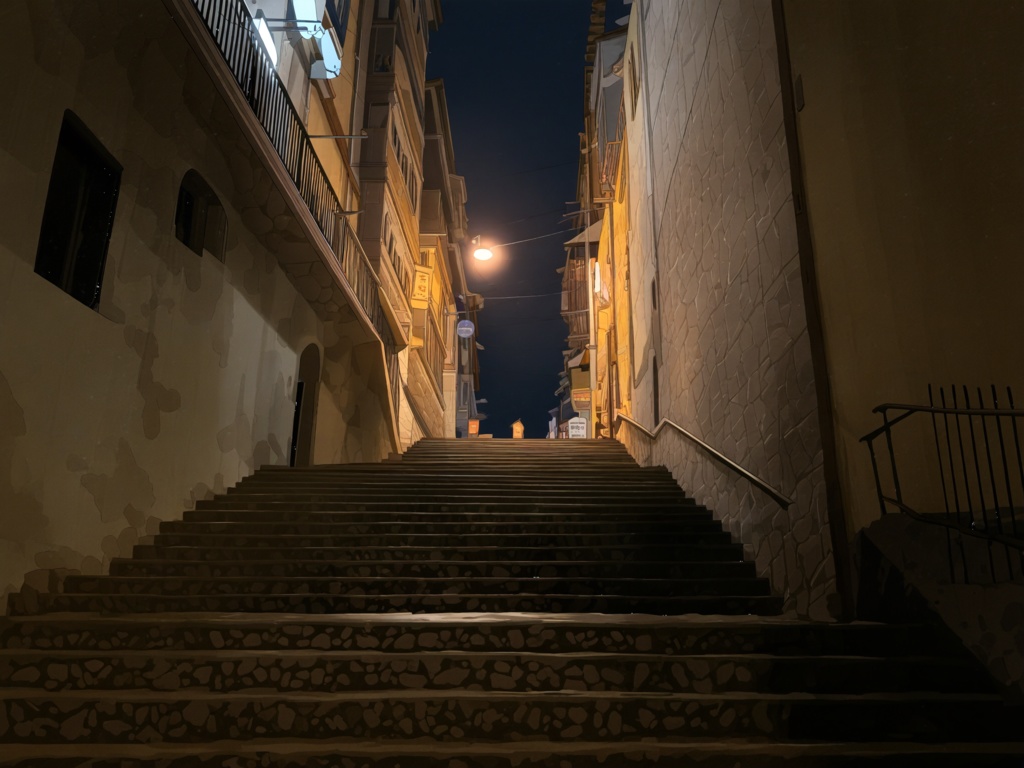 【無料!夜の街の背景】クリエイター専用!違いを生み出す背景素材集「海の向こうの街」FREEサンプル