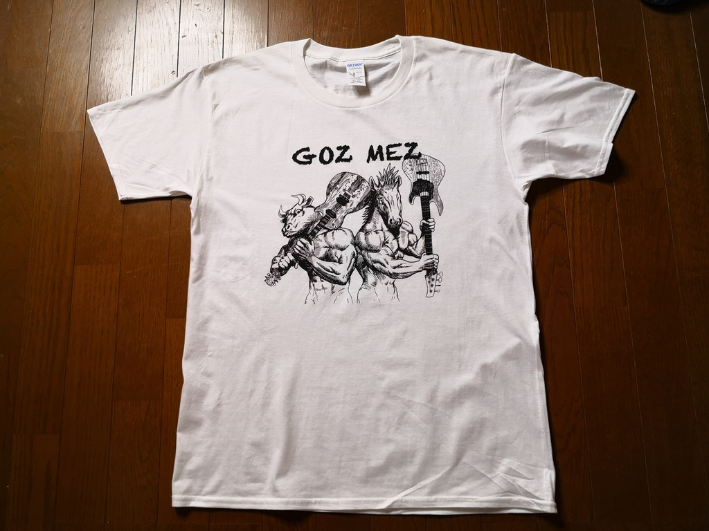 【NEKRAM0NSEE】GOZMEZデザインTシャツ（白）