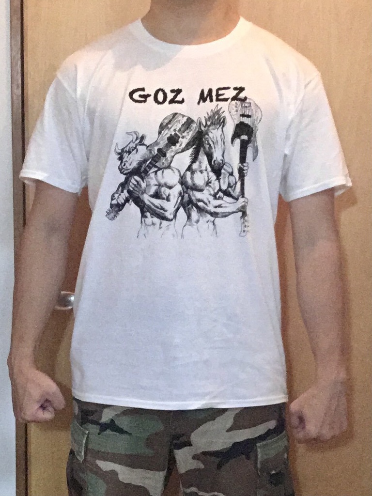 【NEKRAM0NSEE】GOZMEZデザインTシャツ(白)