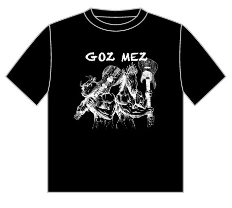 【NEKRAM0NSEE】GOZMEZデザインTシャツ(黒)