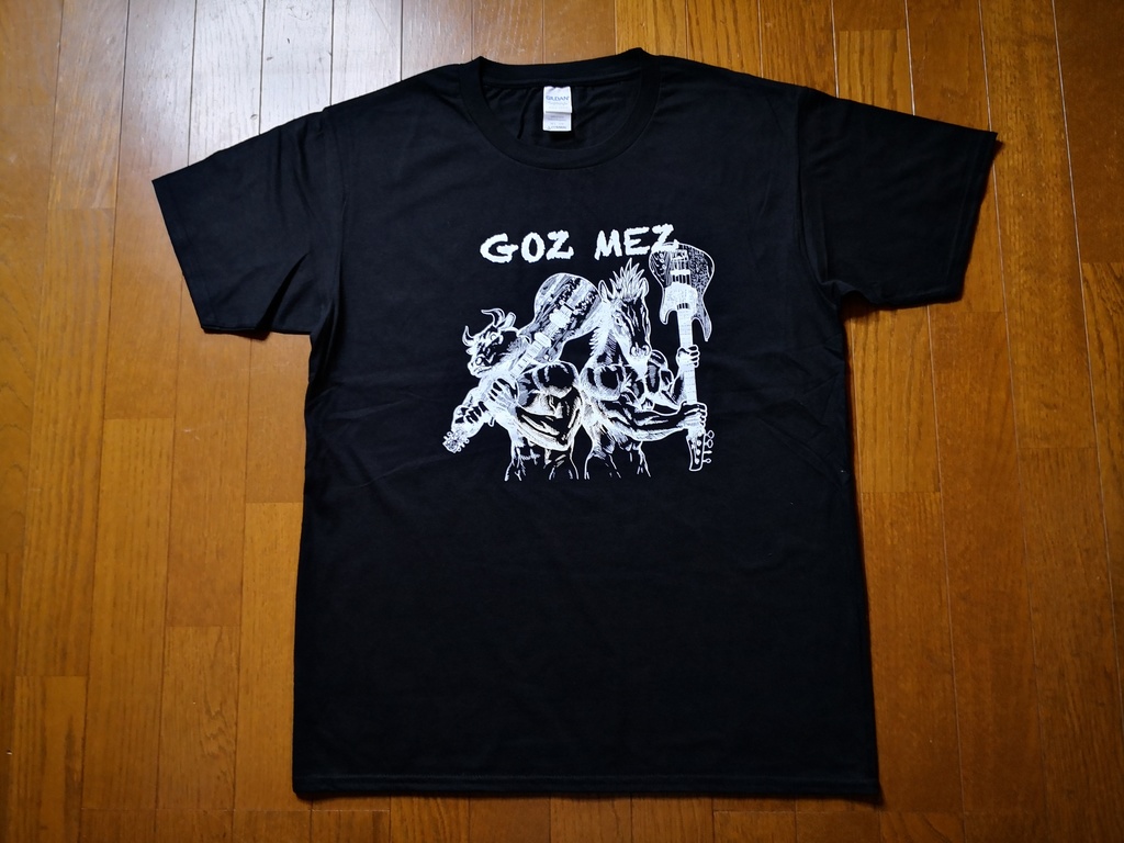 【NEKRAM0NSEE】GOZMEZデザインTシャツ（黒）
