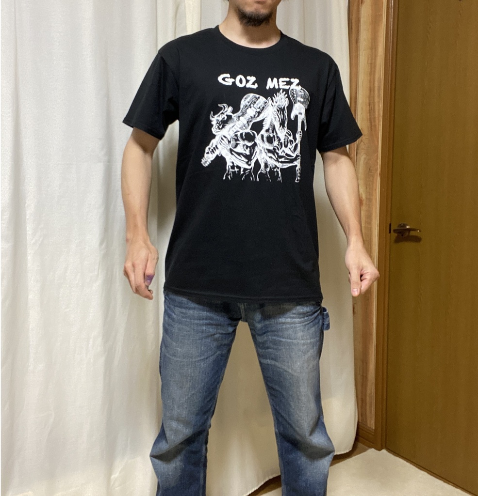 【NEKRAM0NSEE】GOZMEZデザインTシャツ(黒)