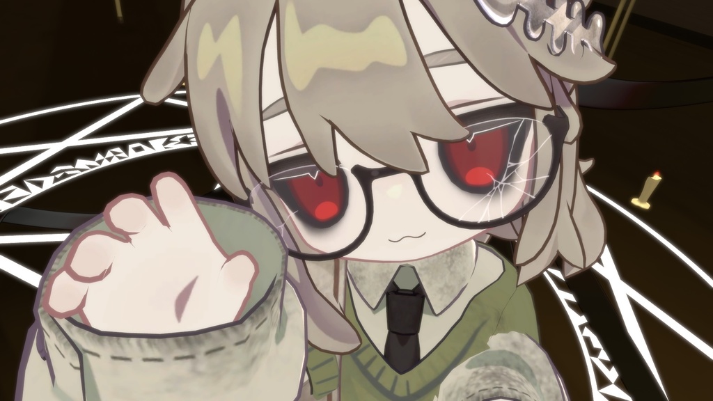 【キプフェル専用】割れメガネテクスチャー