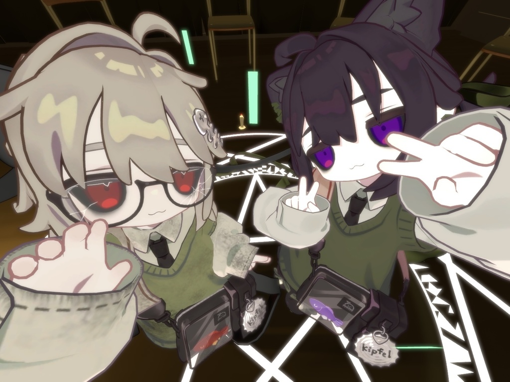 【キプフェル専用】反転目&隈テクスチャー