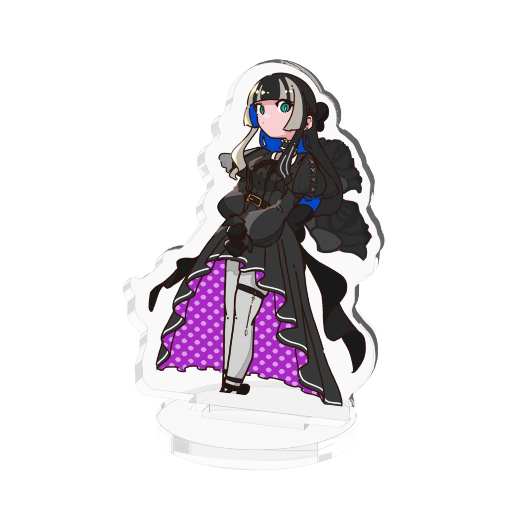 【非公式】儒烏風亭らでん　ゴスロリ衣装　アクリルフィギュア（小）