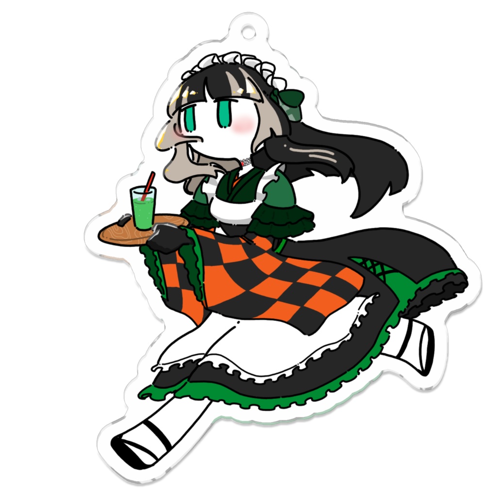 【非公式】儒烏風亭らでん スイパラ衣装 アクリルキーホルダー