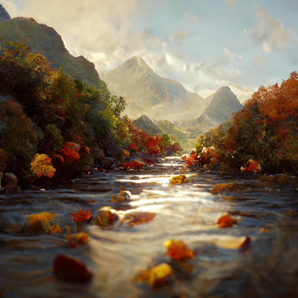 AIイラスト_秋の風景