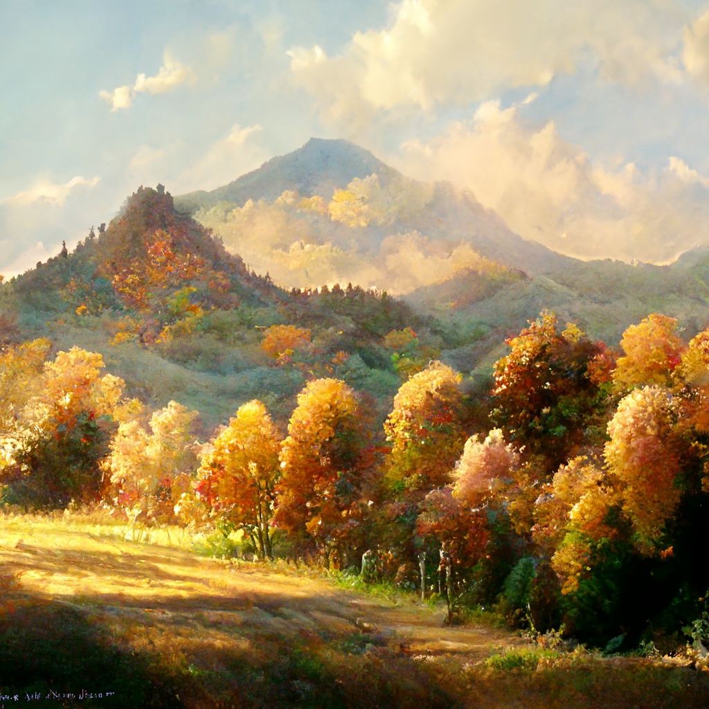 AIイラスト_秋の風景