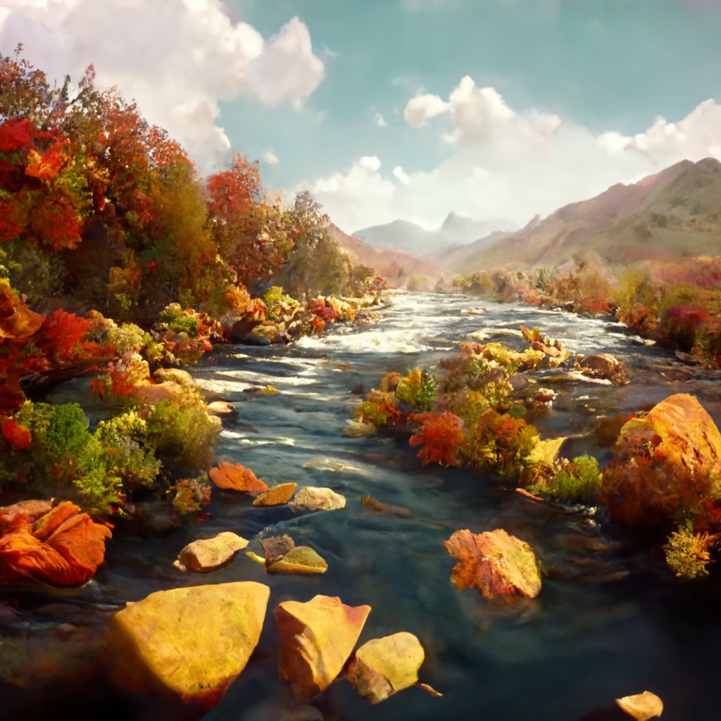 AIイラスト_秋の風景