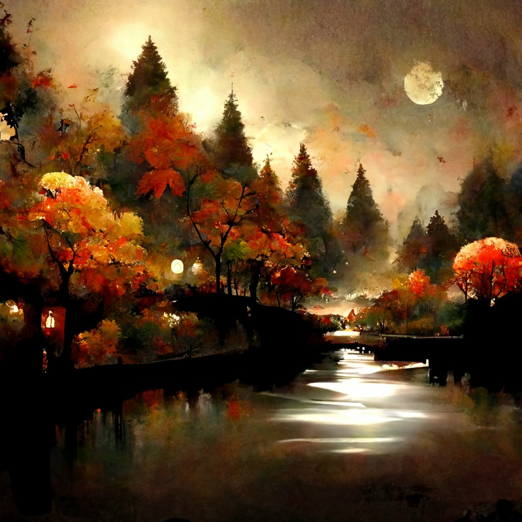 AIイラスト_秋の風景