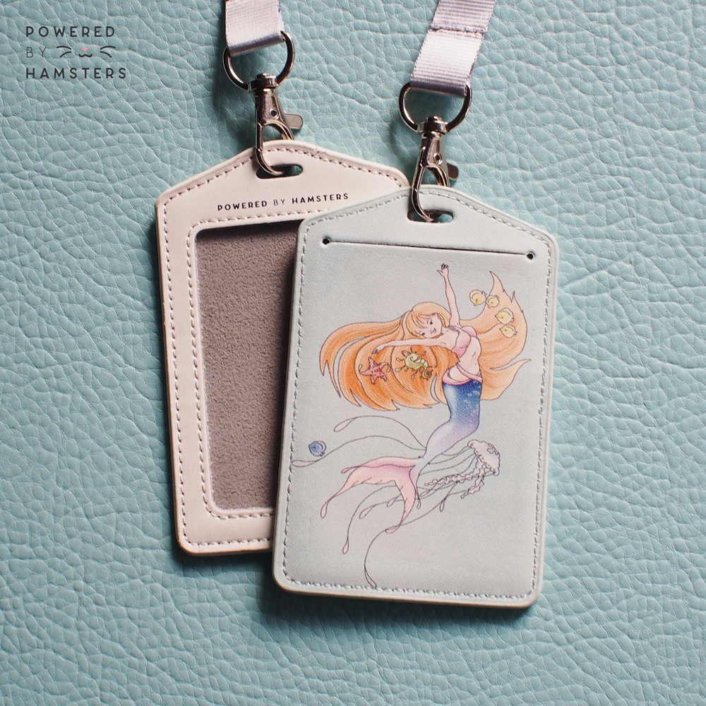 ネックストラップ付きパスケース, マーメイド人魚姫