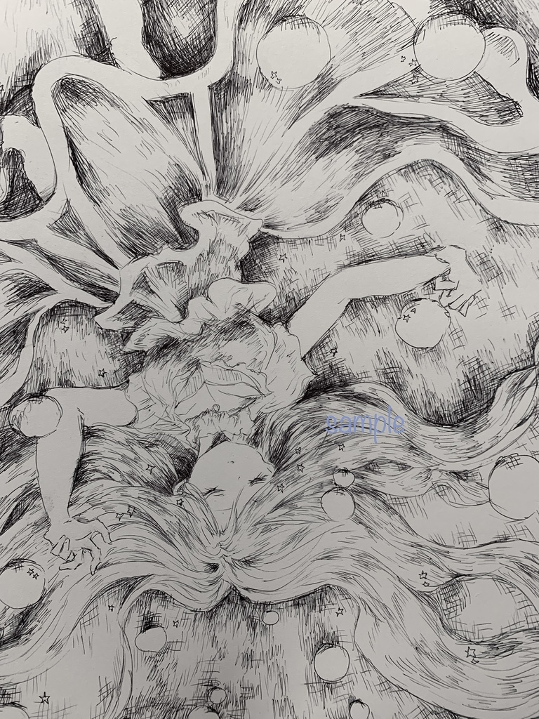 手描きイラスト 原画 279 眠りの中へ Coffee Turbo Type D Booth