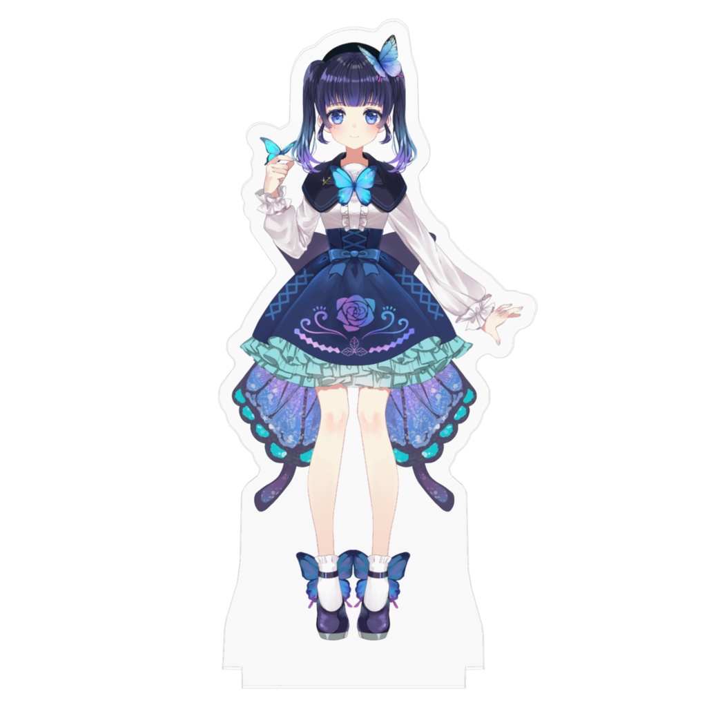 【大きめ】迷音夜 アクリルスタンド 蝶Ver