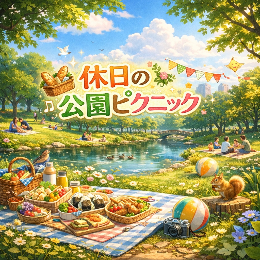【環境音】休日の公園ピクニック