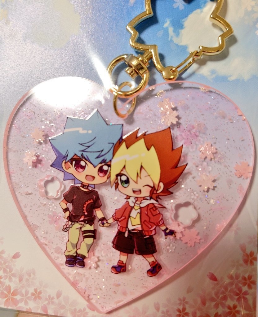 ルク遊 桜アクキー(ハート型)