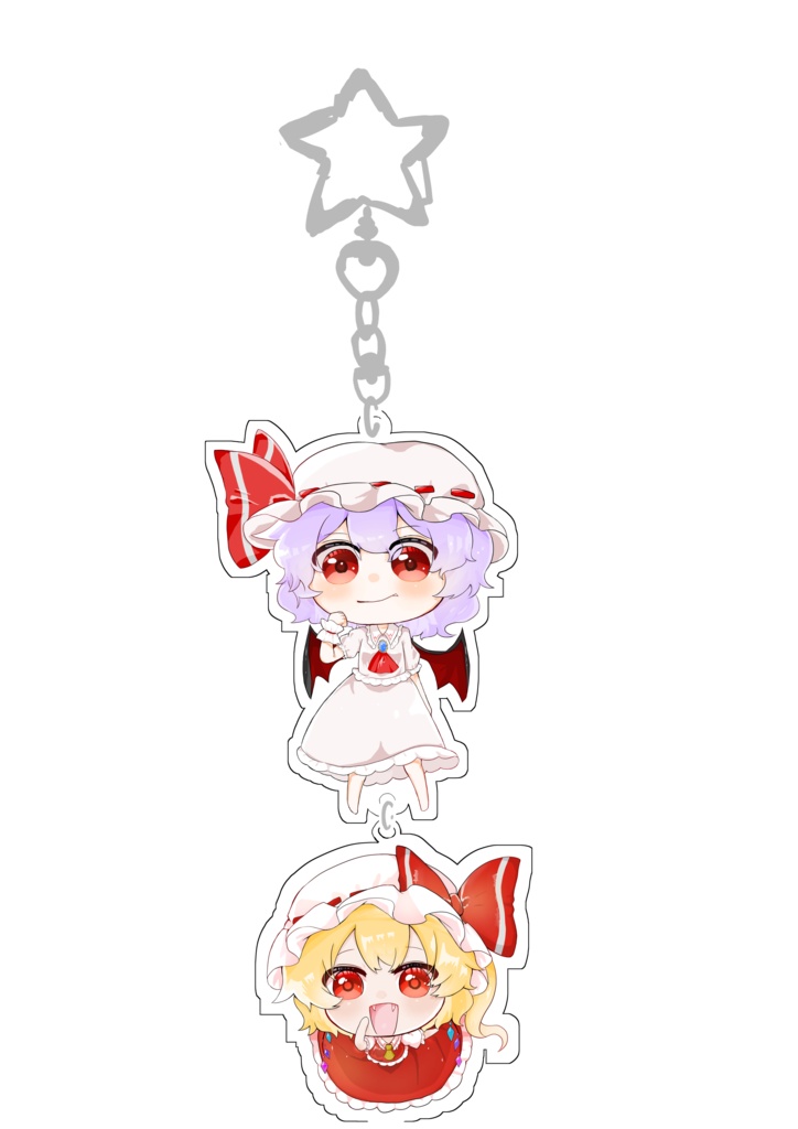 レミリア＆フランドール二連キーホルダー