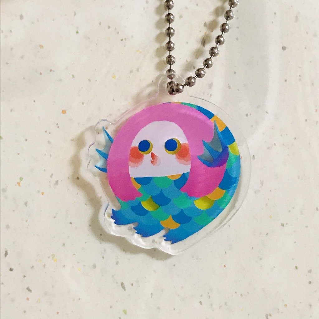 アマビエアクリルキーホルダー