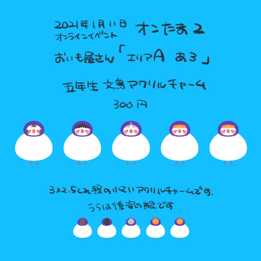 五年生文鳥チャーム