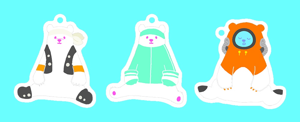 しろくまアクキー