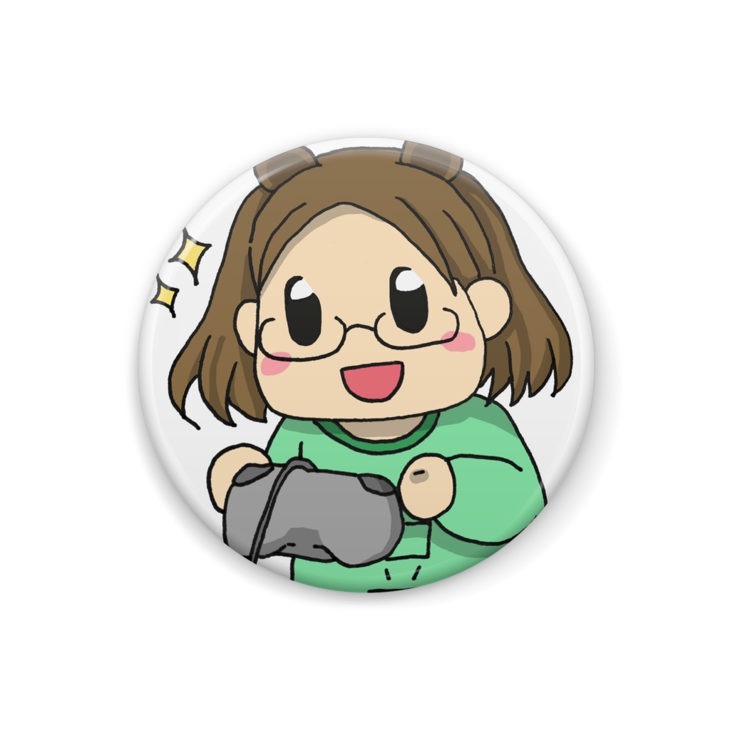 りゅか豆バッジ