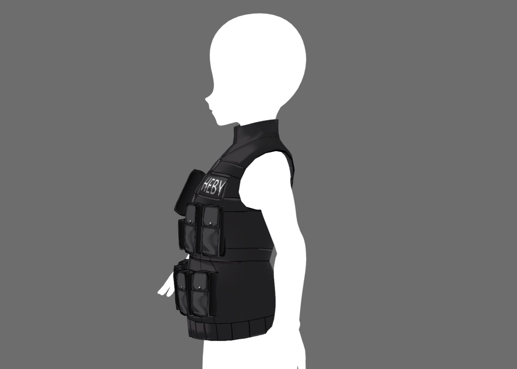 Vroid Military Vest 🏴