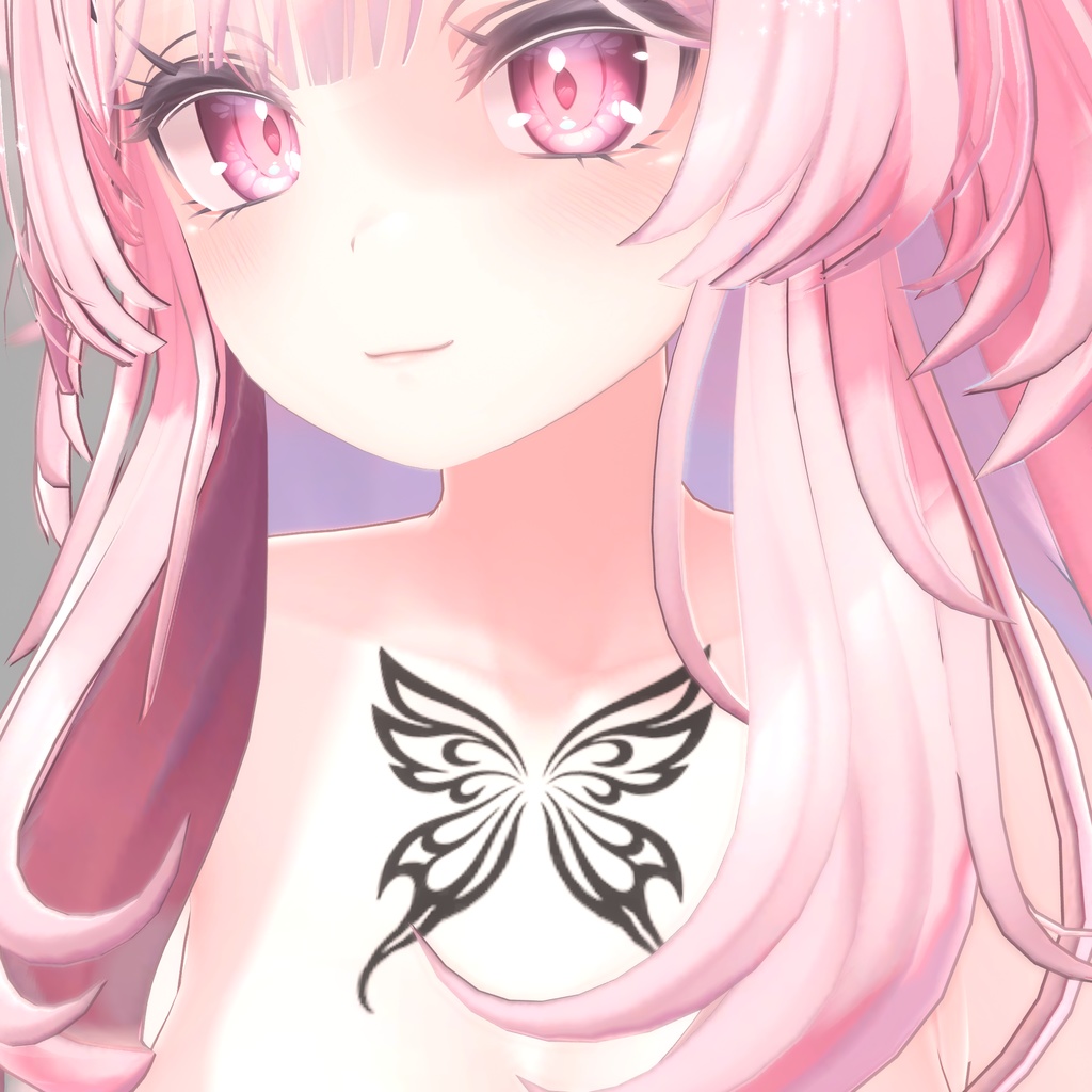 蝶の羽 タトゥー テクスチャ セット