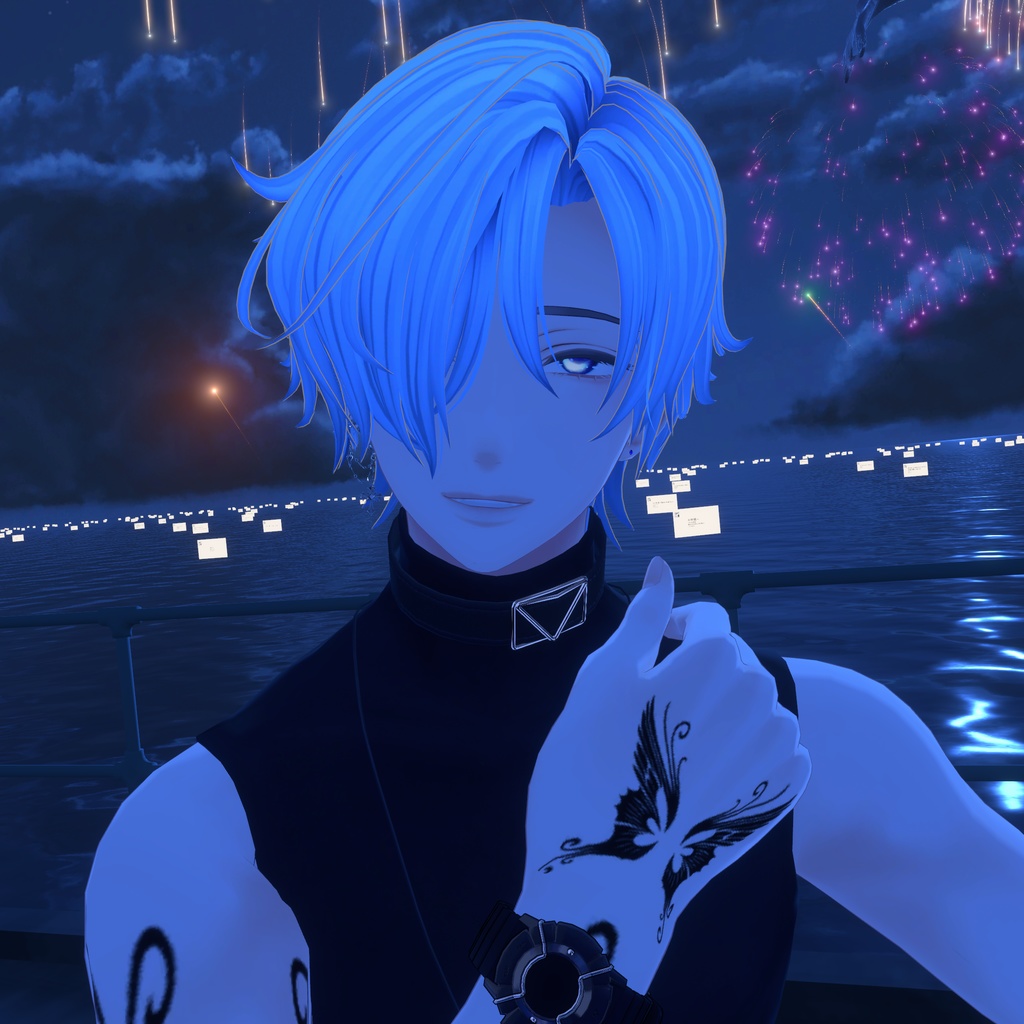 蝶の羽 タトゥー テクスチャ セット