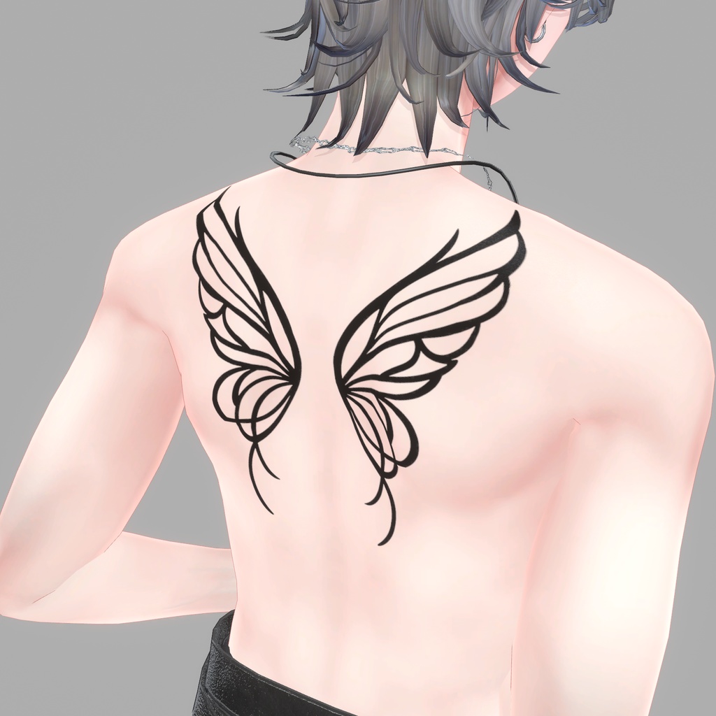 蝶の羽 タトゥー テクスチャ セット