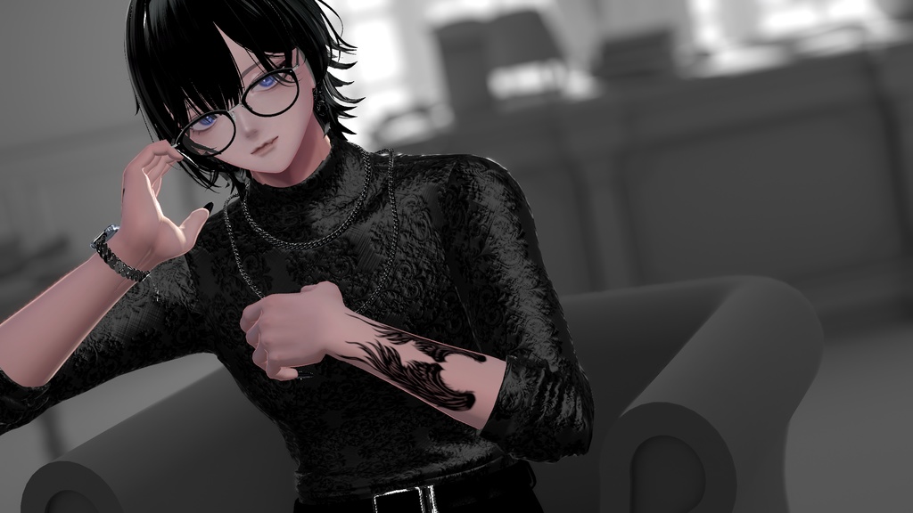 蝶の羽 タトゥー テクスチャ セット