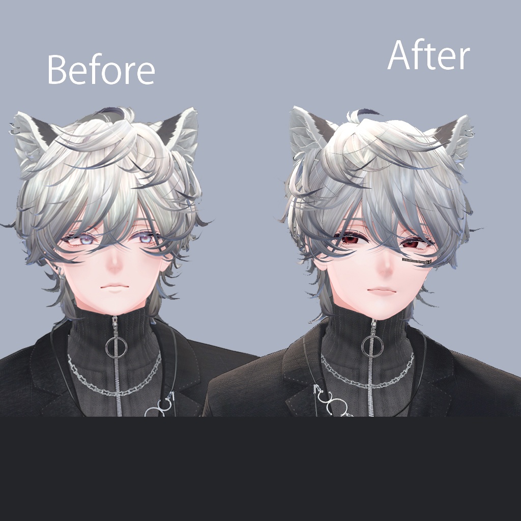 斑霞&怜 メイクテクスチャ+Real Eye 02+タトゥー セット