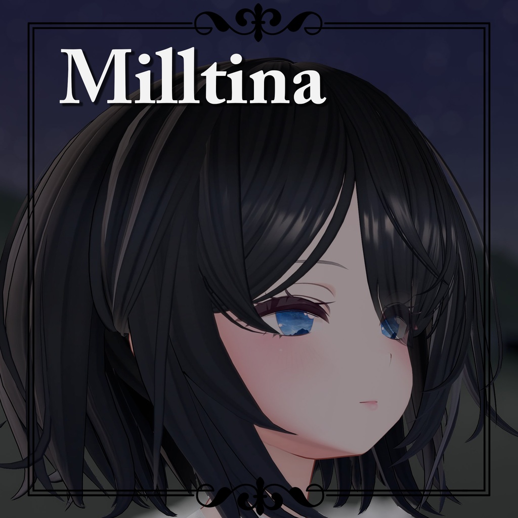 【9アバター対応】動く星降る夜空のアイテクスチャ