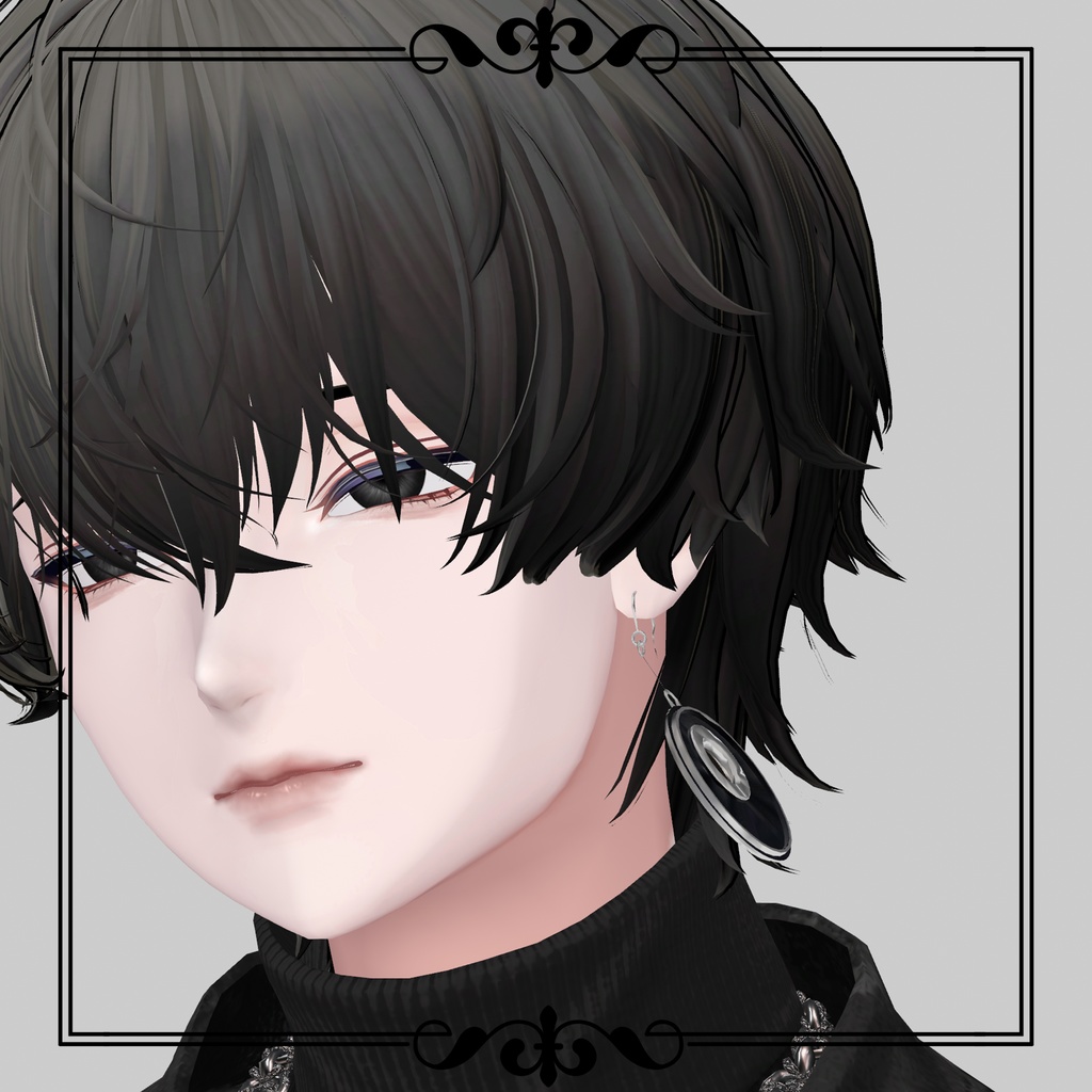 NOIR Earring 001 4種セット【VRChat想定】