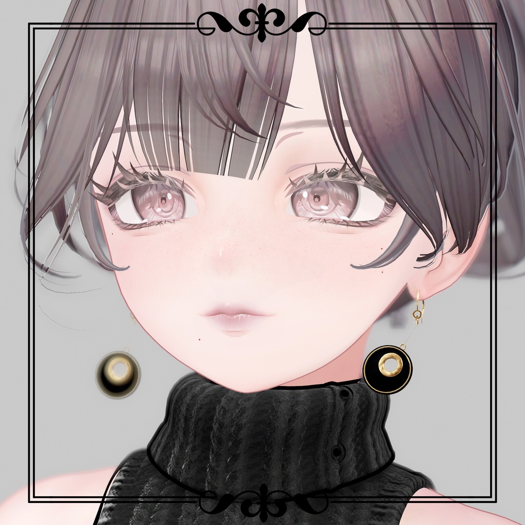 NOIR Earring 001 4種セット【VRChat想定】