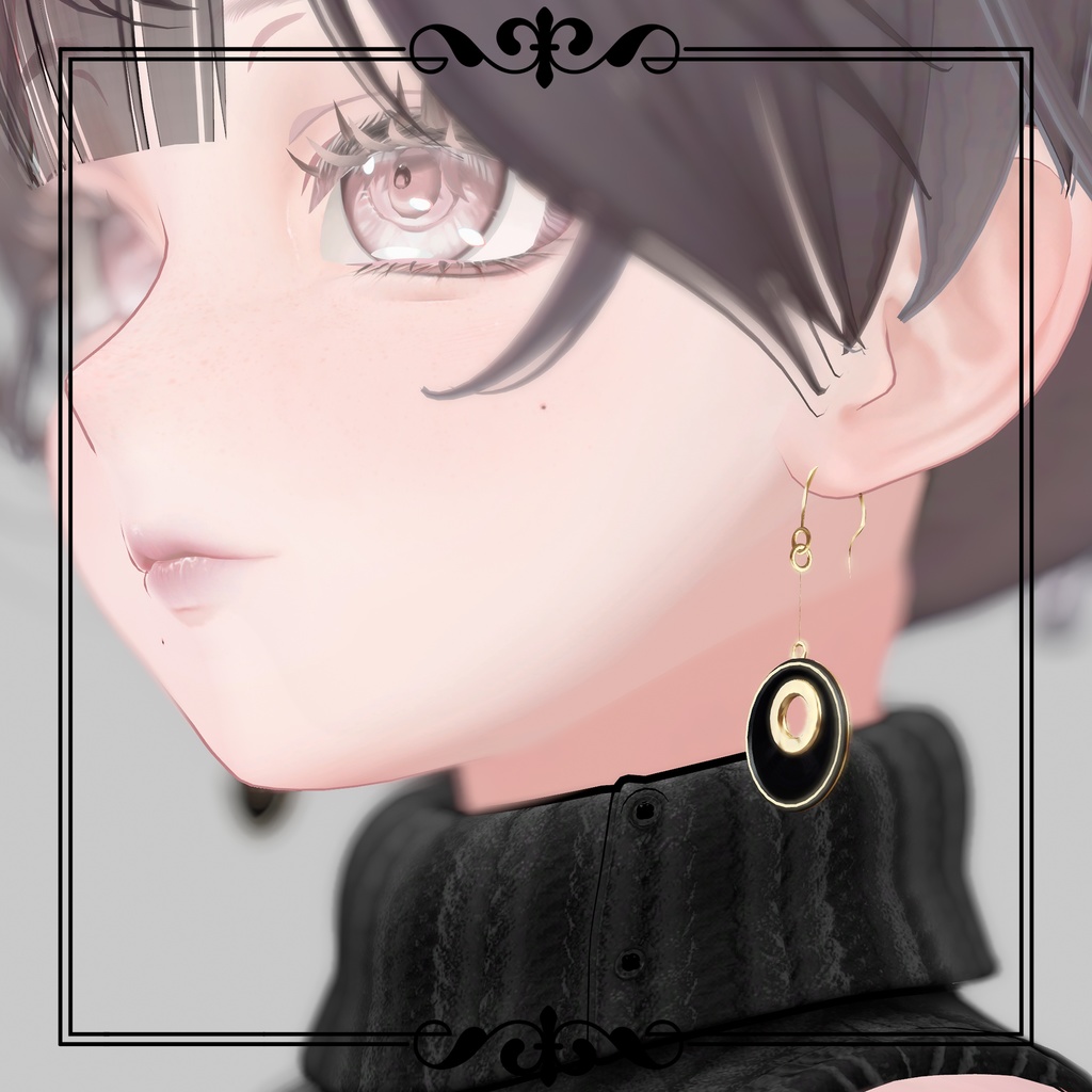 NOIR Earring 001 4種セット【VRChat想定】