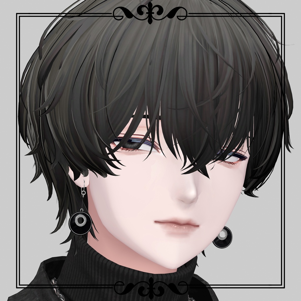 NOIR Earring 001 4種セット【VRChat想定】
