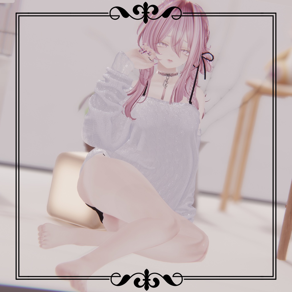 Natural Pink Rimマテリアル/ピンクリム 01