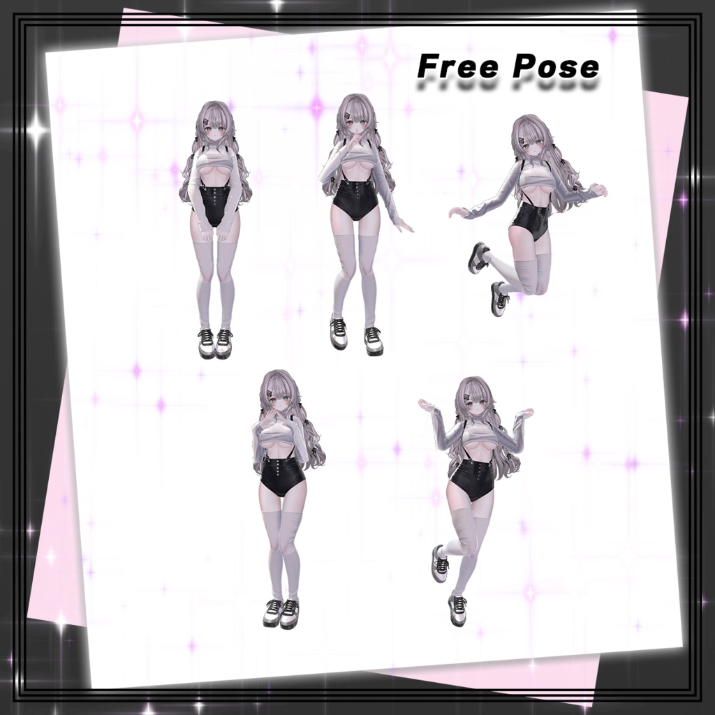 【10/10 23時公開予定 無料版あり】LeNOIRism ポーズ ギミック1【VRChat向け】